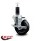 Service Caster 4'' Phenolic Swivel 1-1/4'' Expanding Stem Caster with Brake SCC-EX20S414-PHS-TLB-114 - alternate 3